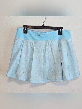 Lululemon Pace Rival Skirt (Tall) *No Panels.  Multi Icing Blue 10T